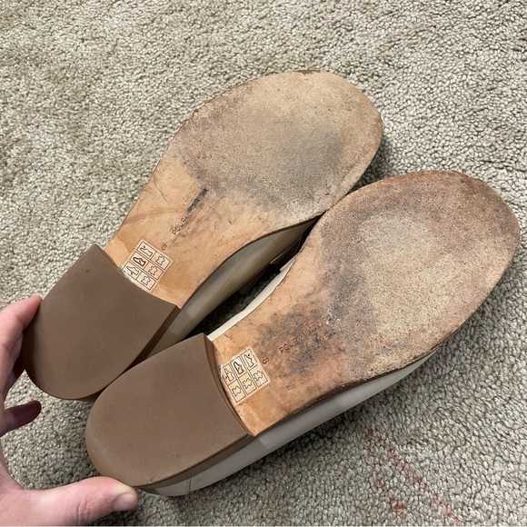 Pour La Victoire Ivory/Cream Tegan Bow Loafer Leather Classic Chic size 8 - Picture 12 of 13